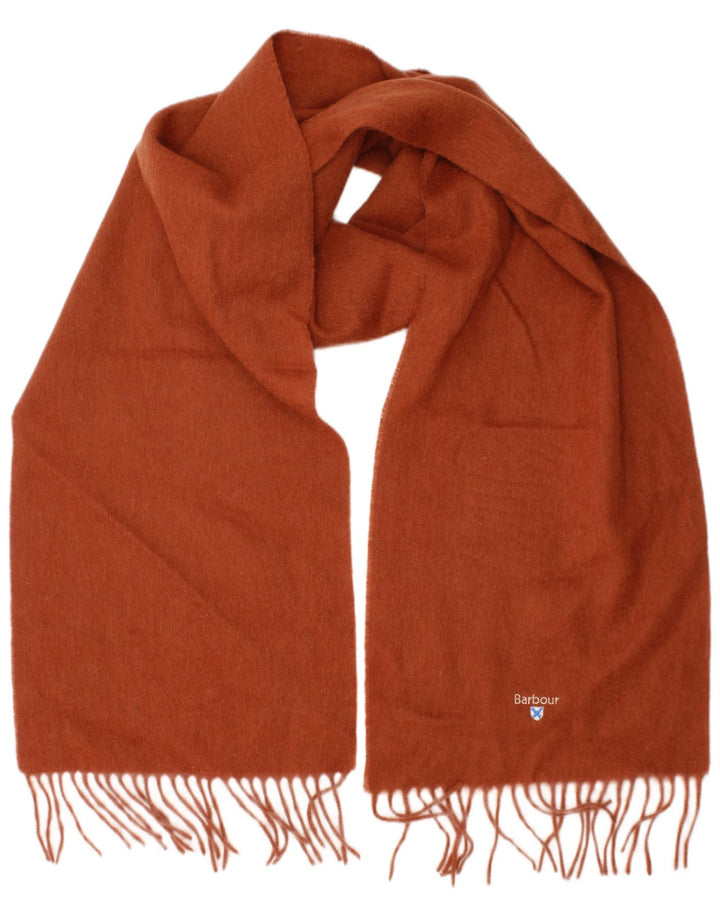 Barbour Mens Rectangle Scarf One Size Brown Wool Classic