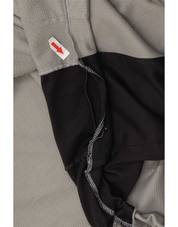 Asics Mens Tracksuit Top Jacket Large Grey Colourblock
