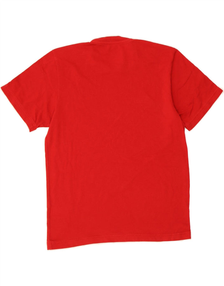 ADIDAS Mens T-Shirt Top UK 40/42 Medium Red Cotton Vintage Adidas and Second-Hand Adidas from Messina Hembry 