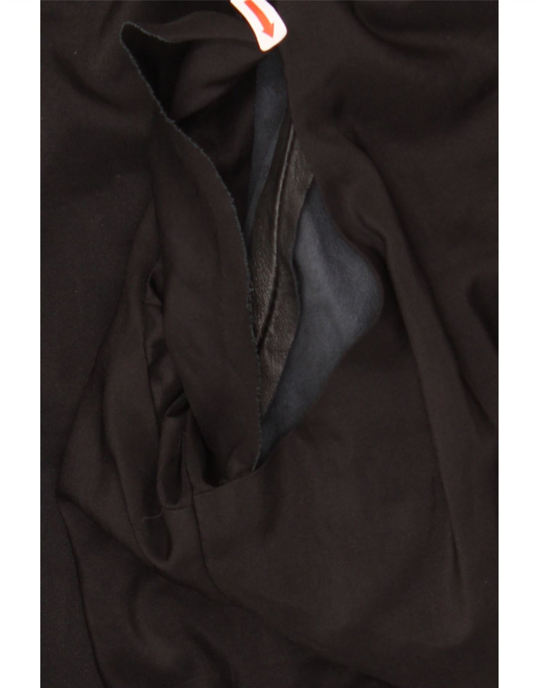 SARDAR Womens Leather Overcoat UK 22 3XL Black Patchwork Leather Vintage Sardar and Second-Hand Sardar from Messina Hembry 