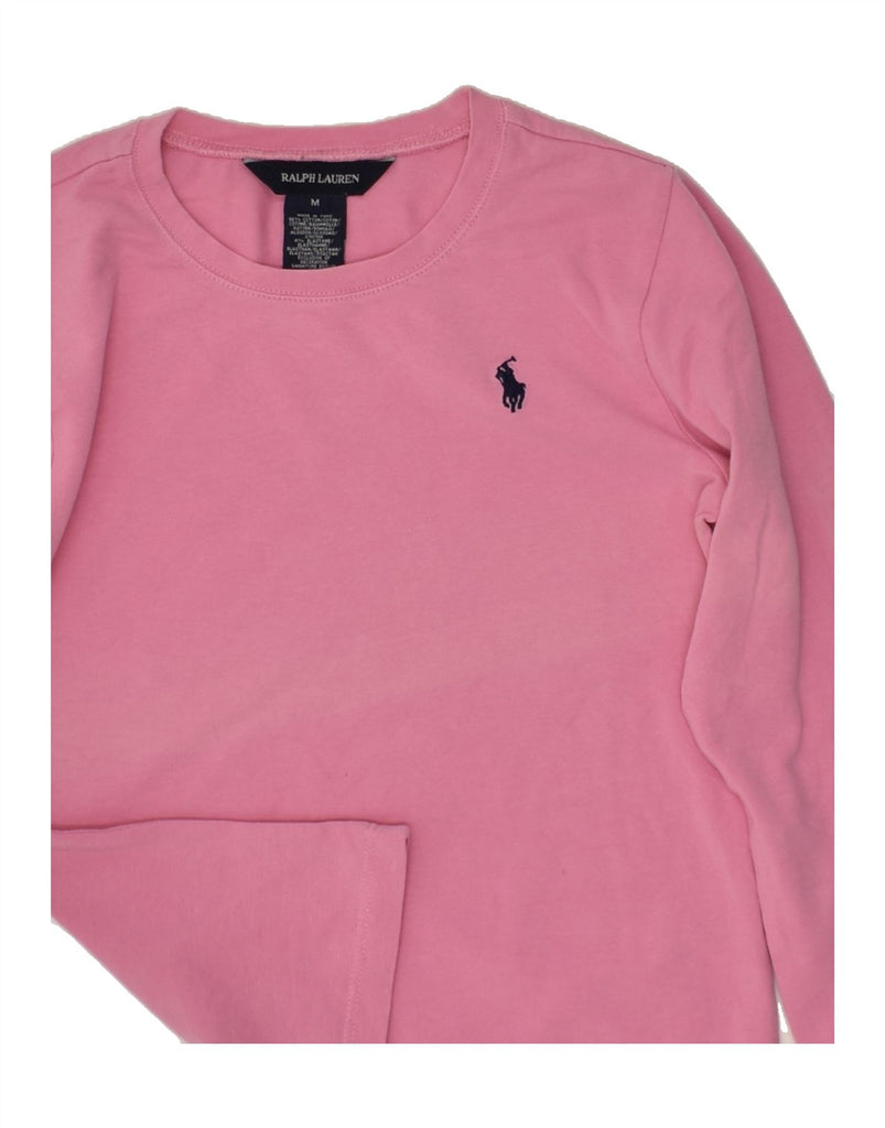 RALPH LAUREN Girls Top Long Sleeve 5-6 Years Medium Pink Cotton | Vintage Ralph Lauren | Thrift | Second-Hand Ralph Lauren | Used Clothing | Messina Hembry 