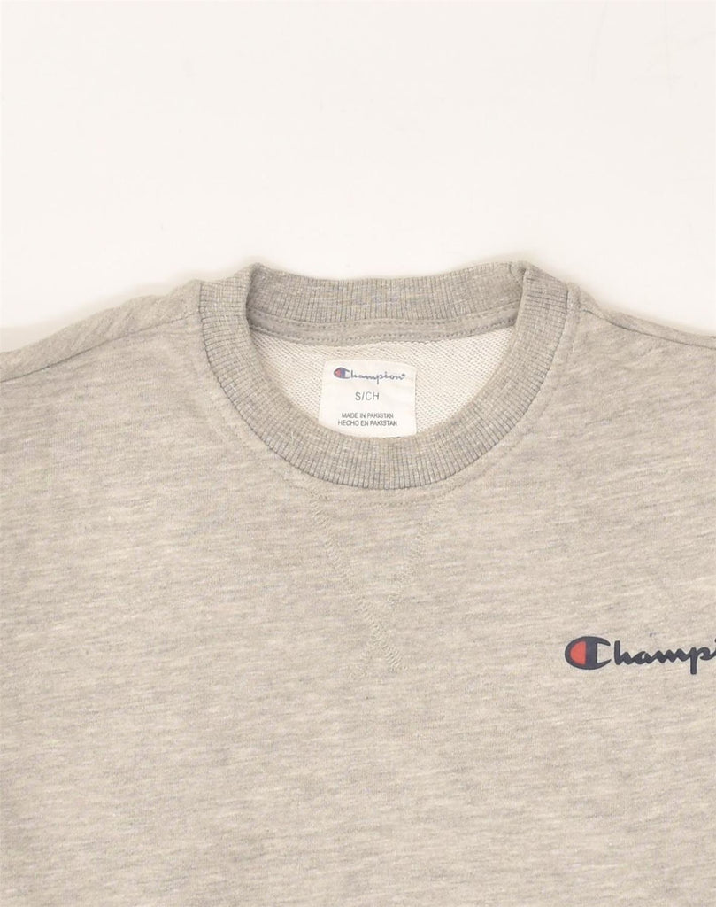 CHAMPION Mens Sweatshirt Jumper Small Grey Cotton | Vintage Champion | Thrift | Second-Hand Champion | Used Clothing | Messina Hembry 