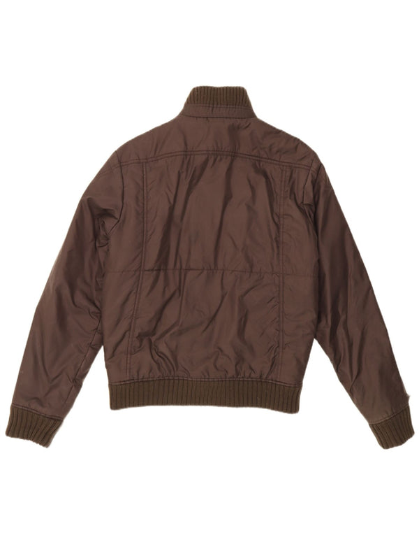 Lee Mens Bomber Jacket UK 38 Medium Brown Polyamide