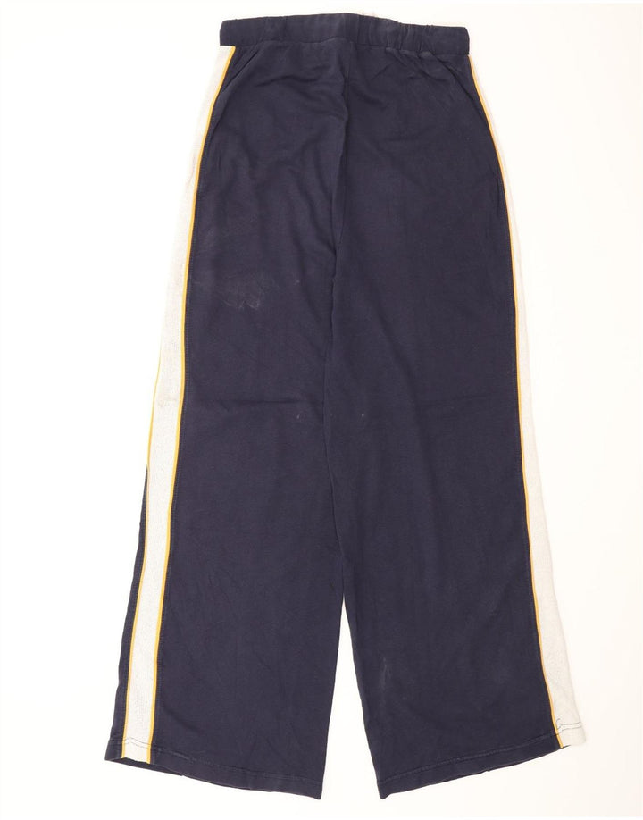 Zara Womens Tracksuit Trousers UK 12 Medium Navy Blue Colourblock