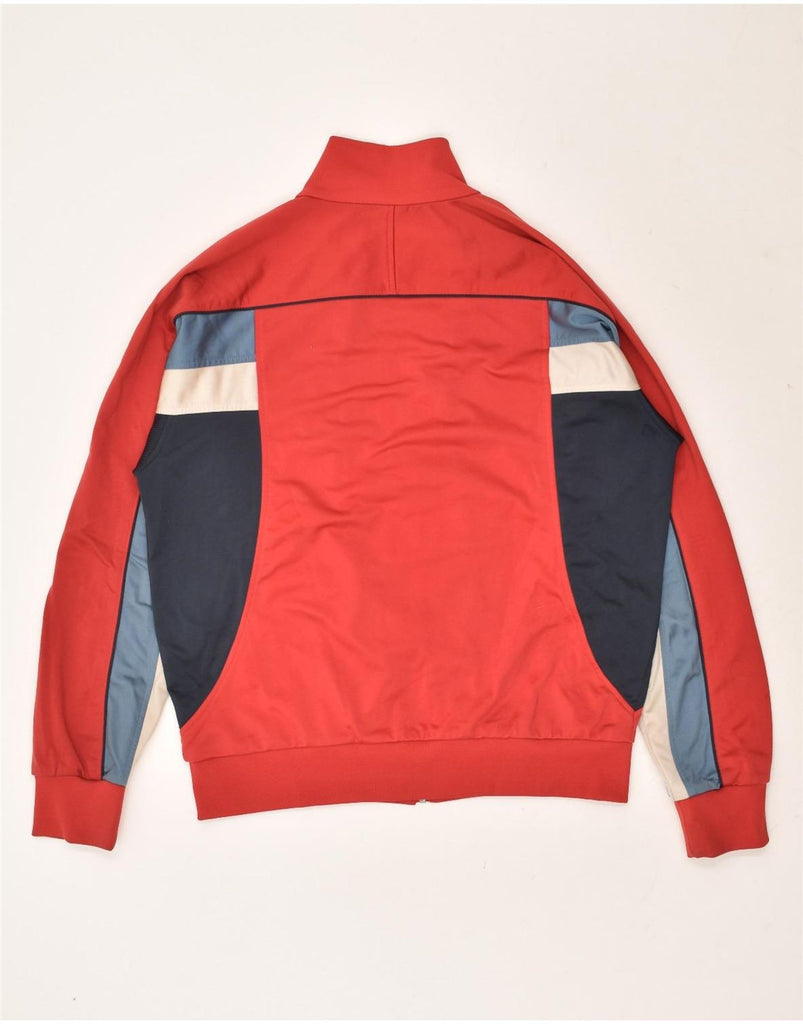 DIADORA Mens Tracksuit Top Jacket Size 40 Medium Red Colourblock Polyester | Vintage Diadora | Thrift | Second-Hand Diadora | Used Clothing | Messina Hembry 