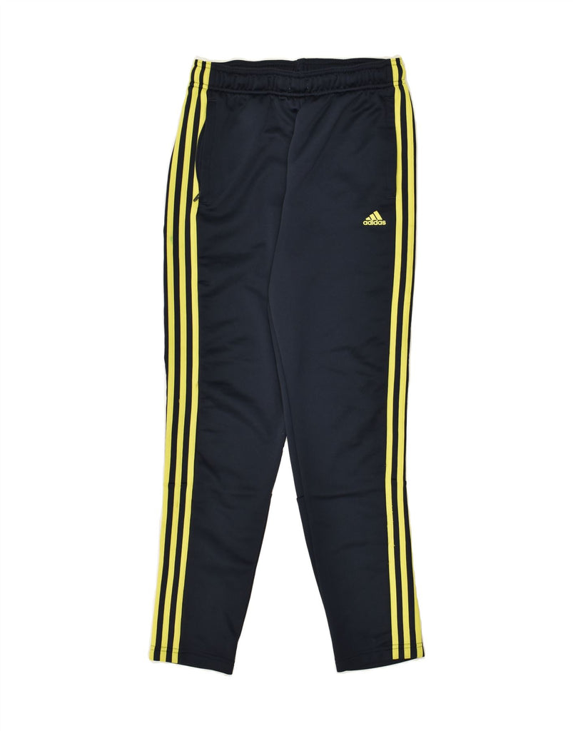 ADIDAS Boys Aeroready Graphic Tracksuit Trousers 13-14 Years Navy Blue | Vintage Adidas | Thrift | Second-Hand Adidas | Used Clothing | Messina Hembry 