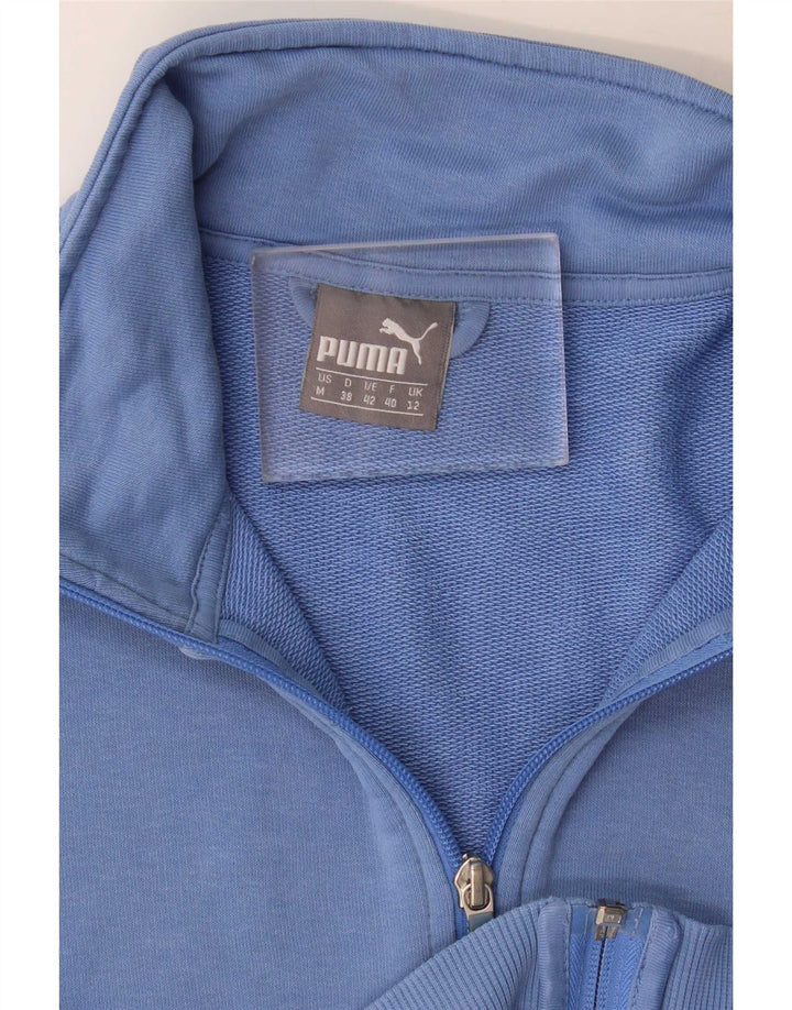 Puma Womens Tracksuit Top Jacket UK 12 Medium Blue