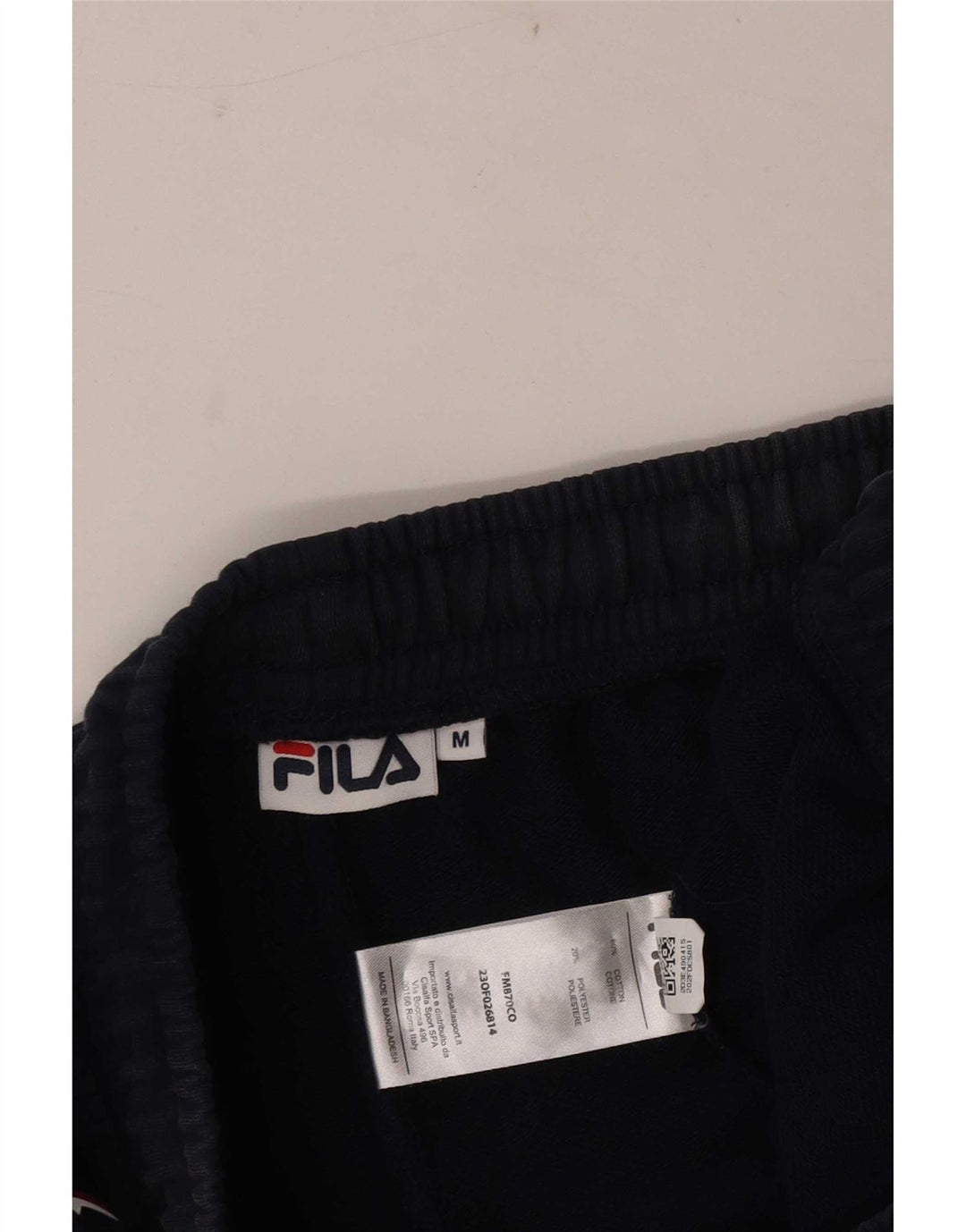 Fila Mens Graphic Sport Shorts Medium  Navy Blue Cotton