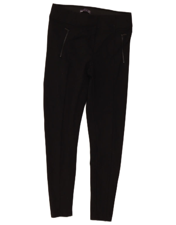 Marks & Spencer Womens Leggings UK 12 Medium Black Viscose