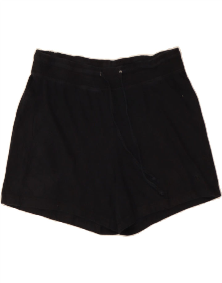 CHAMPION Womens Sport Shorts UK 14 Medium Black Cotton Vintage Champion and Second-Hand Champion from Messina Hembry 