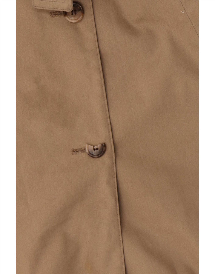 London Fog Womens Trench Coat US 6 Medium Brown Polyester