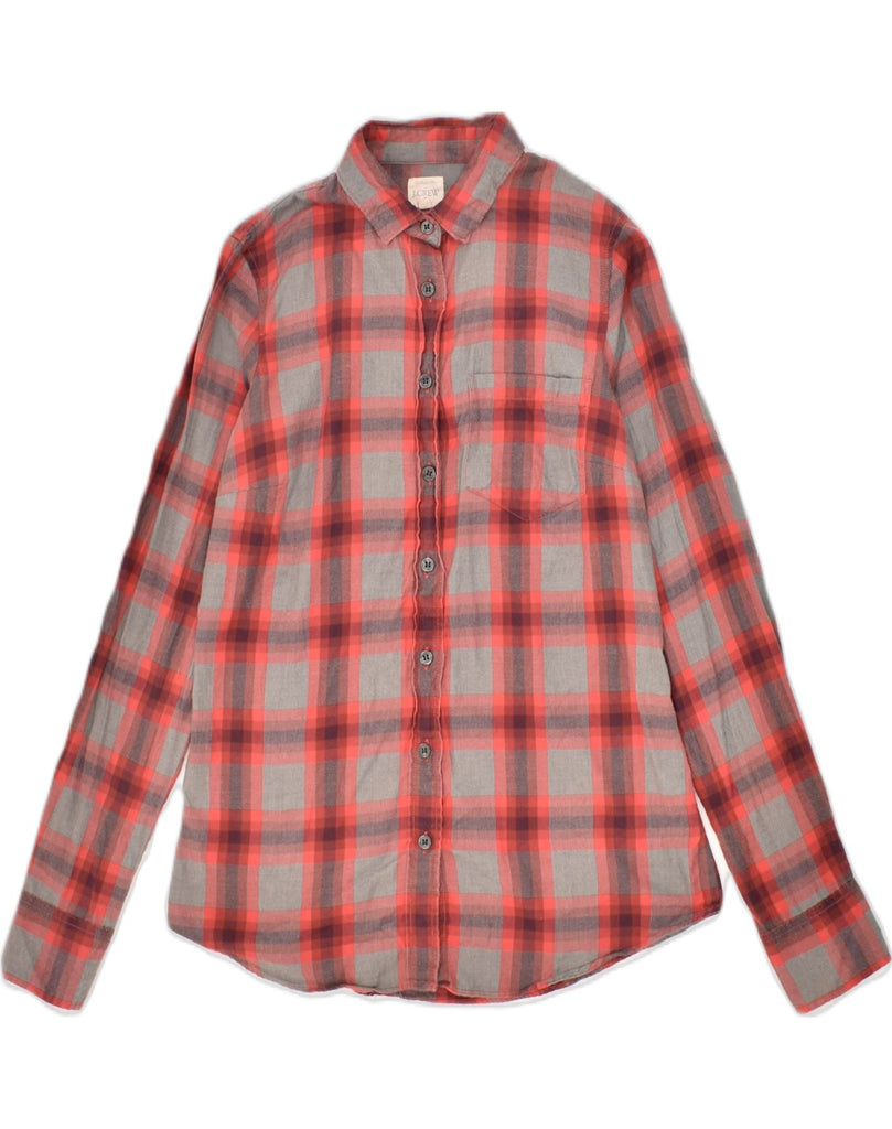 J. CREW Mens Shirt 2XS Red Check Cotton | Vintage J. Crew | Thrift | Second-Hand J. Crew | Used Clothing | Messina Hembry 