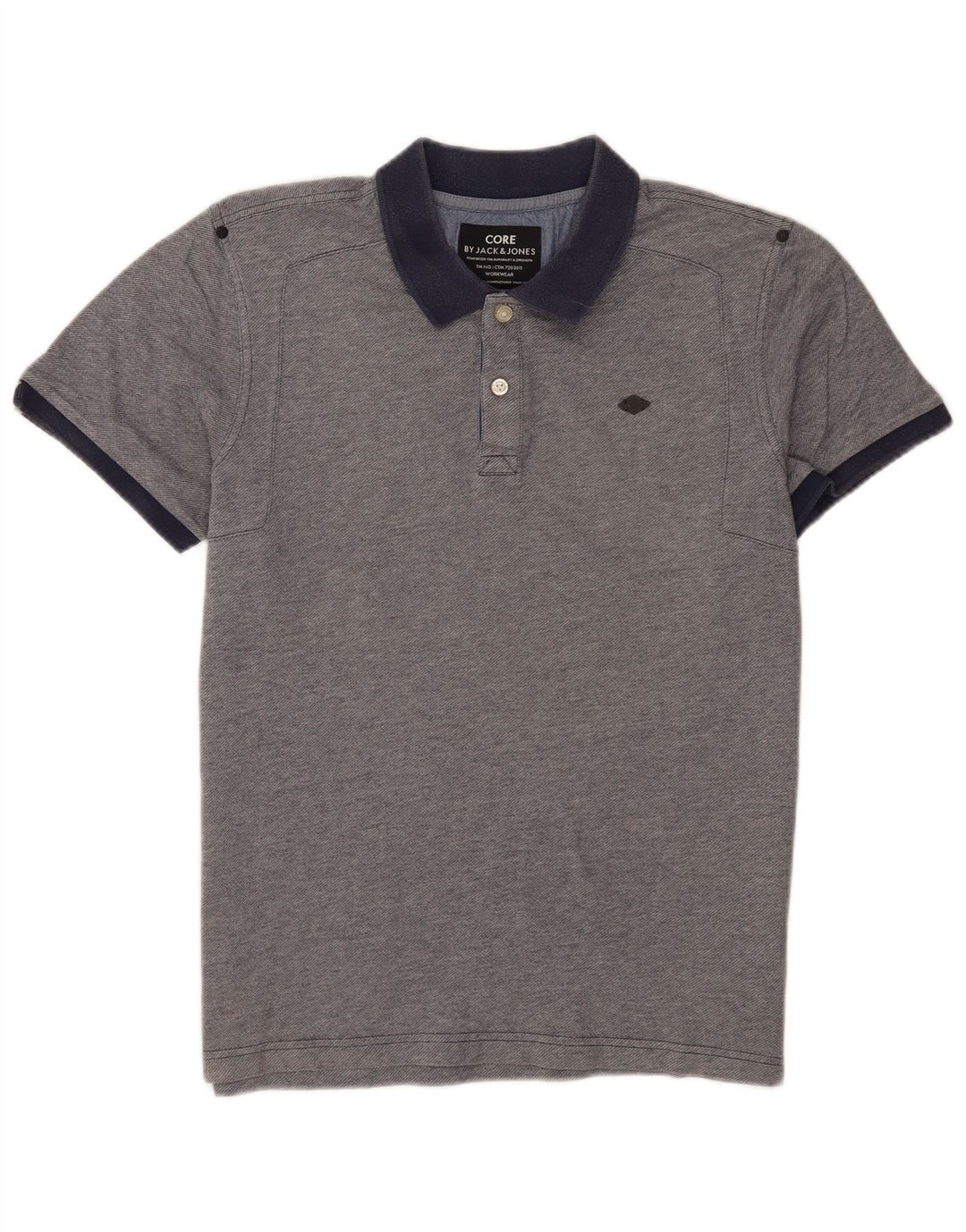 Jack & Jones Mens Polo Shirt XL Blue Cotton