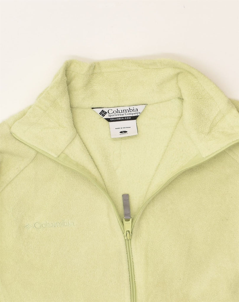 COLUMBIA Womens Fleece Jacket UK 16 Large Green Polyester | Vintage Columbia | Thrift | Second-Hand Columbia | Used Clothing | Messina Hembry 