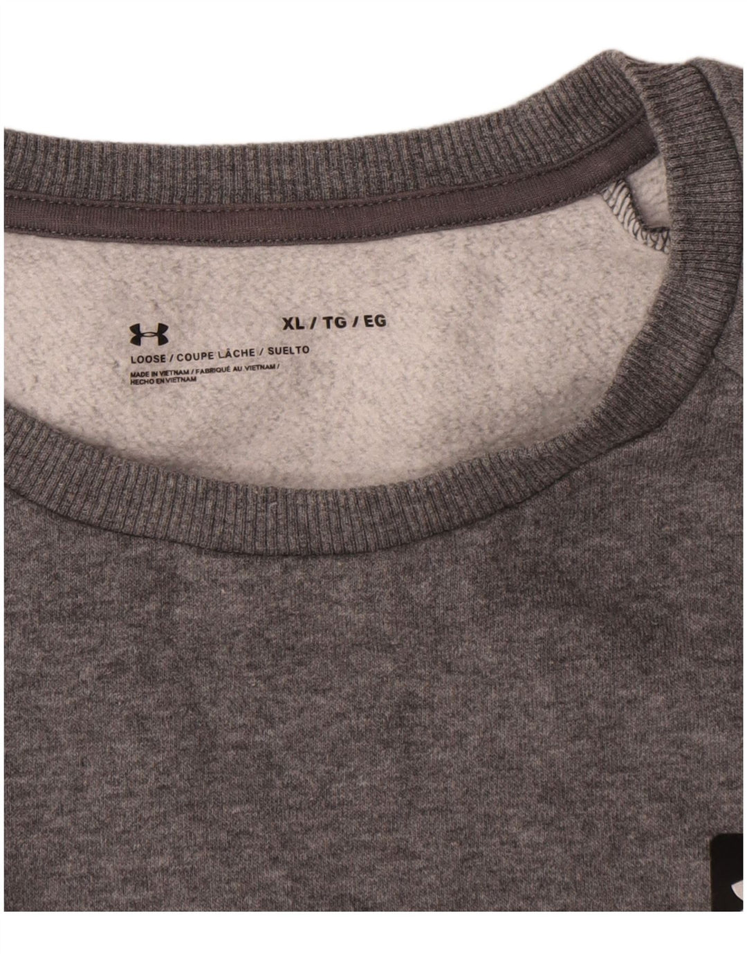 Under Armour Mens Sweatshirt Jumper XL Grey Flecked