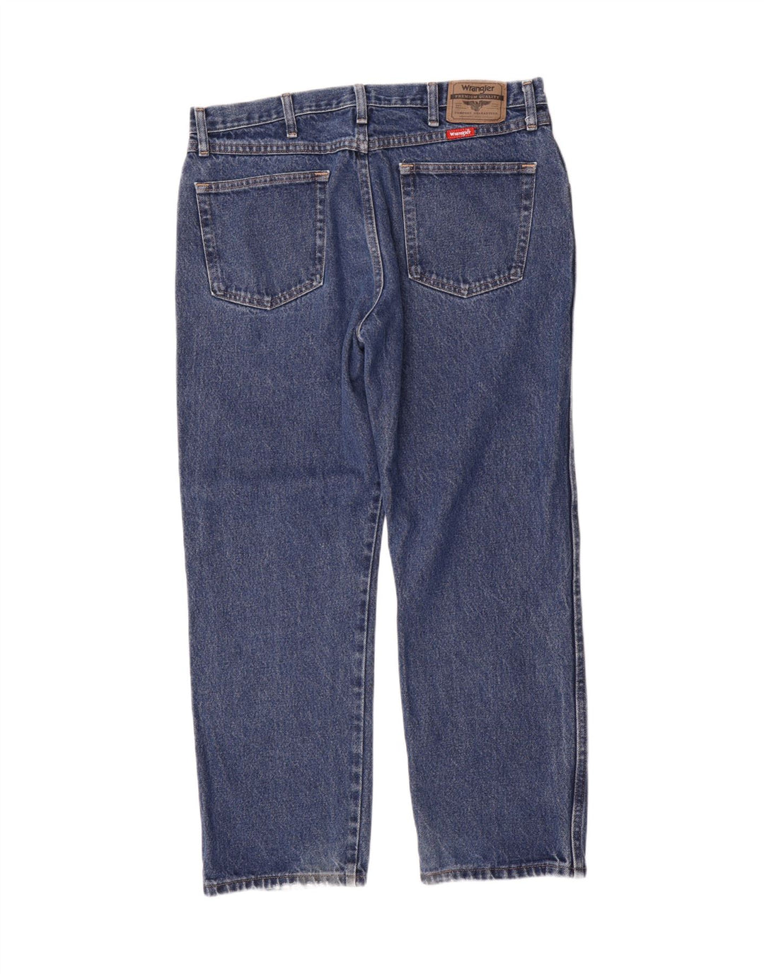 Wrangler Mens Regular Fit Straight Jeans W36 L29 Blue Cotton