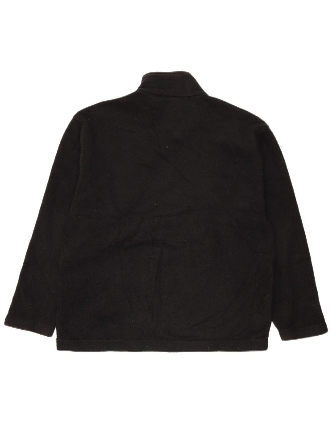 Marks & Spencer Mens Fleece Jacket UK 38 Medium Black Polyester