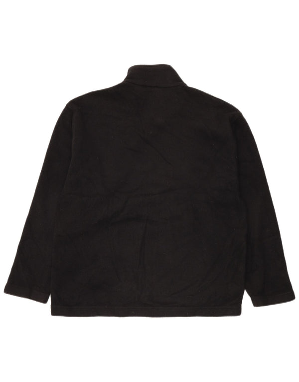 Marks & Spencer Mens Fleece Jacket UK 38 Medium Black Polyester