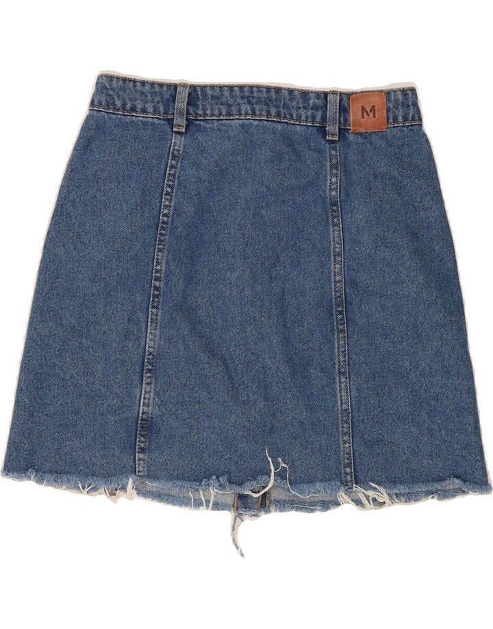 MANGO Womens Denim Skirt Small W28  Blue Cotton Vintage Mango and Second-Hand Mango from Messina Hembry 