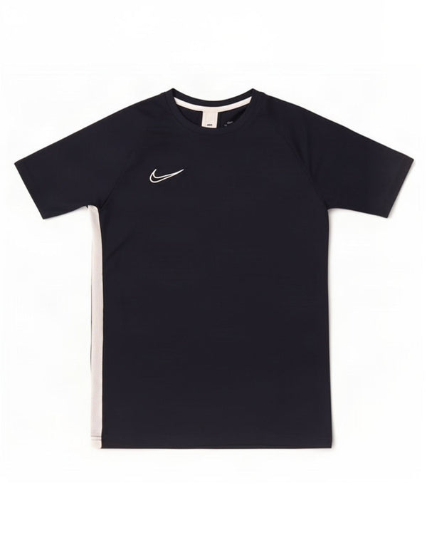 Nike Boys T-Shirt Top 13-14 Years XL Navy Blue Colourblock Polyester