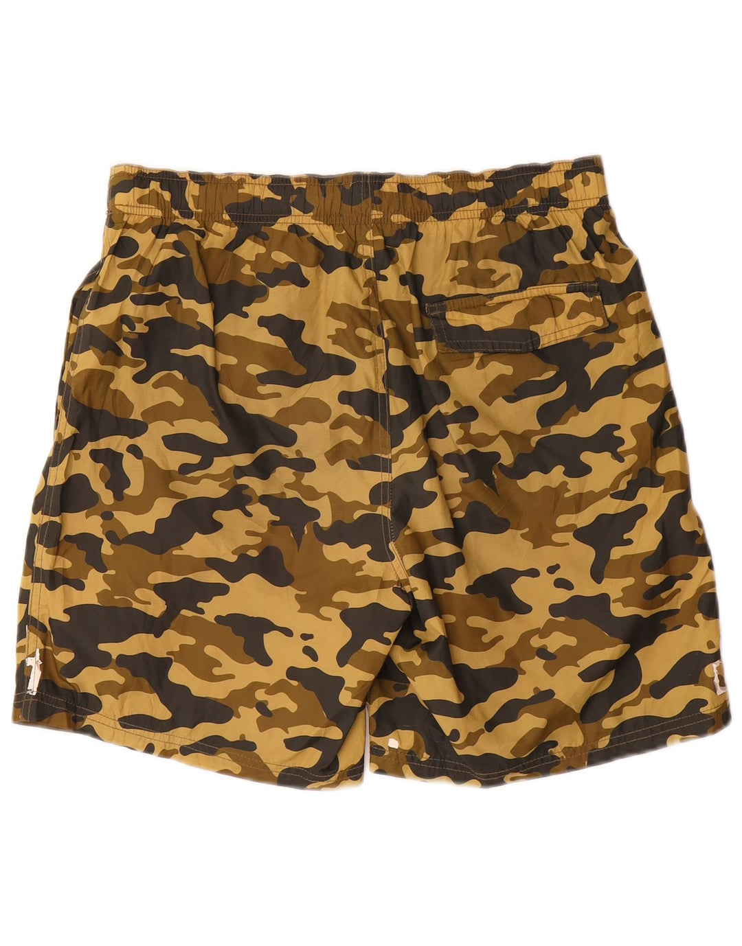 Zara Mens Graphic Swimming Shorts Medium  Brown Camouflage Polyester