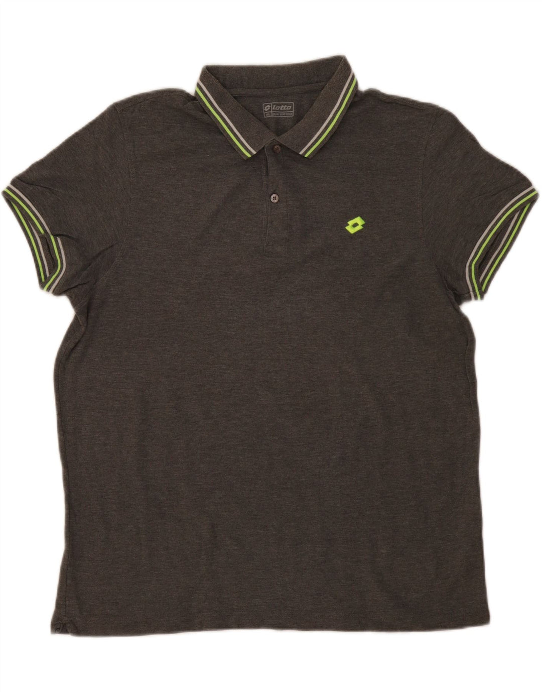 Lotto Mens Polo Shirt 2XL Grey Cotton