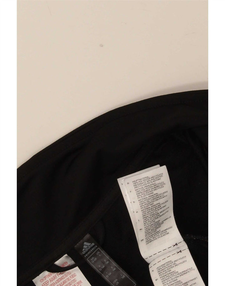 Adidas Boys Tracksuit Top Jacket 13-14 Years Black Polyester