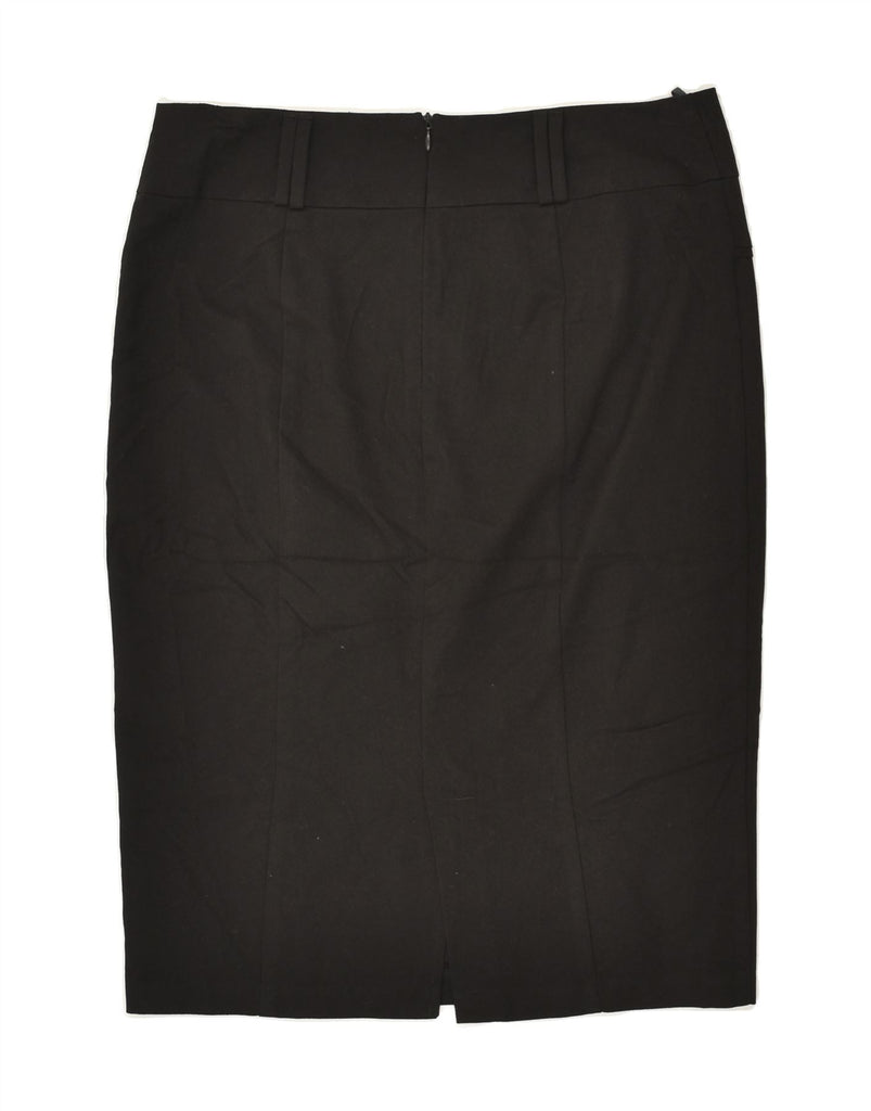 BENETTON Womens Pencil Skirt IT 44 Medium W30 Black Polyester | Vintage Benetton | Thrift | Second-Hand Benetton | Used Clothing | Messina Hembry 