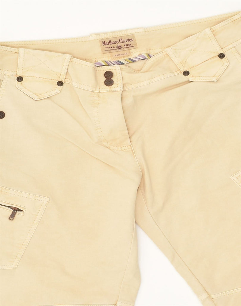 MARLBORO CLASSICS Womens Straight Capri Trousers EU 44 XL W30 L21  Beige | Vintage Marlboro Classics | Thrift | Second-Hand Marlboro Classics | Used Clothing | Messina Hembry 