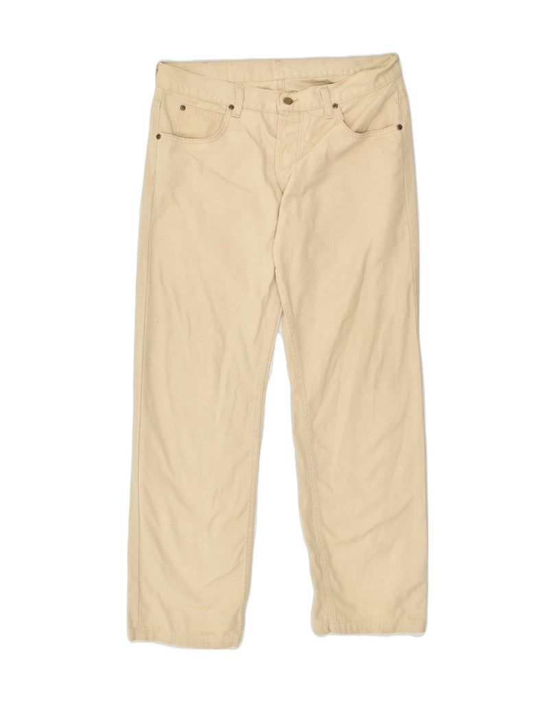 LEE Mens Straight Casual Trousers W34 L30  Beige | Vintage Lee | Thrift | Second-Hand Lee | Used Clothing | Messina Hembry 