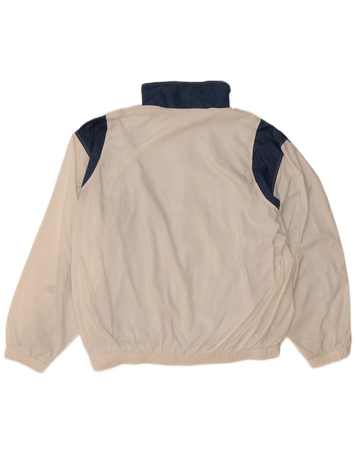 Ellesse Mens Tracksuit Top Jacket UK 44 XL White Colourblock Polyester