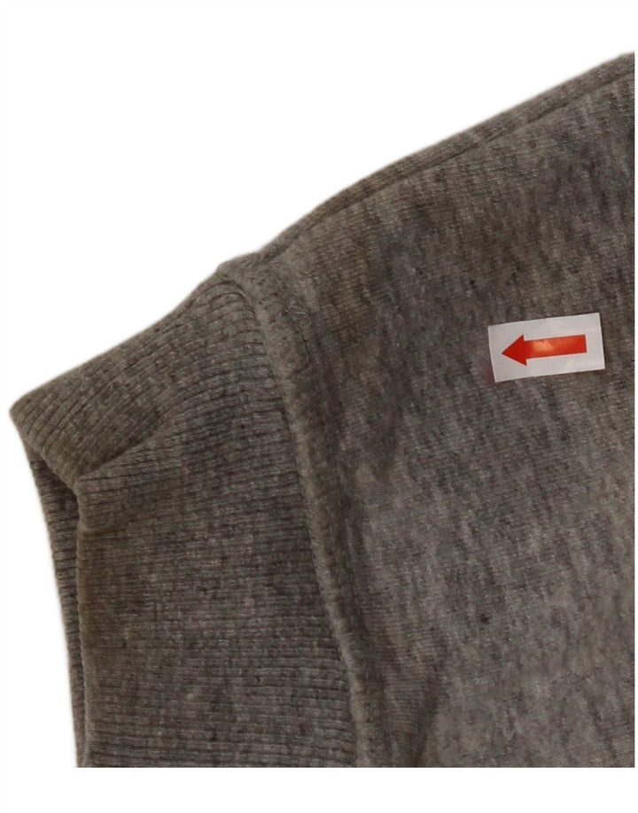 JACK WILLS Womens Oversized Hoodie Jumper UK 10 Small Grey Cotton