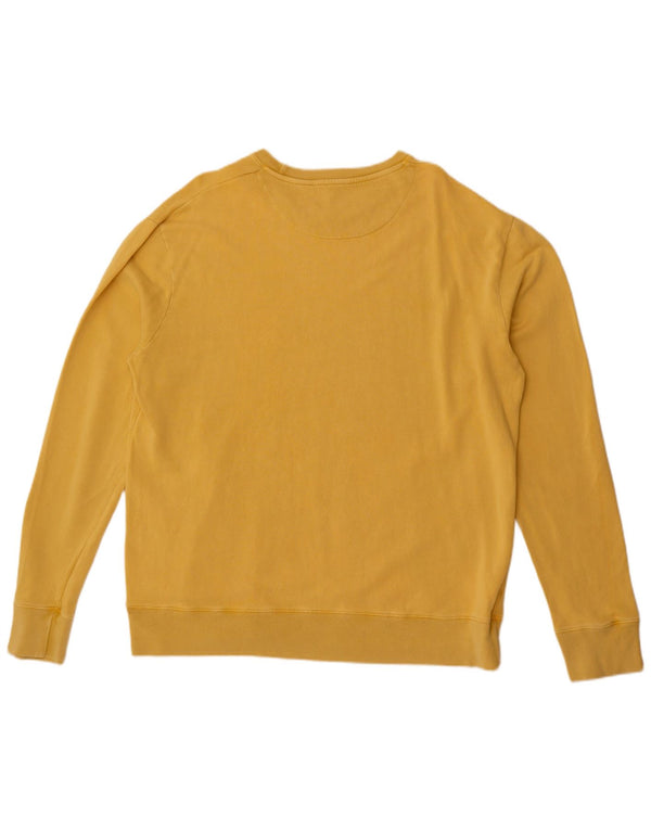 Cos Mens Sweatshirt Jumper XL Yellow Cotton