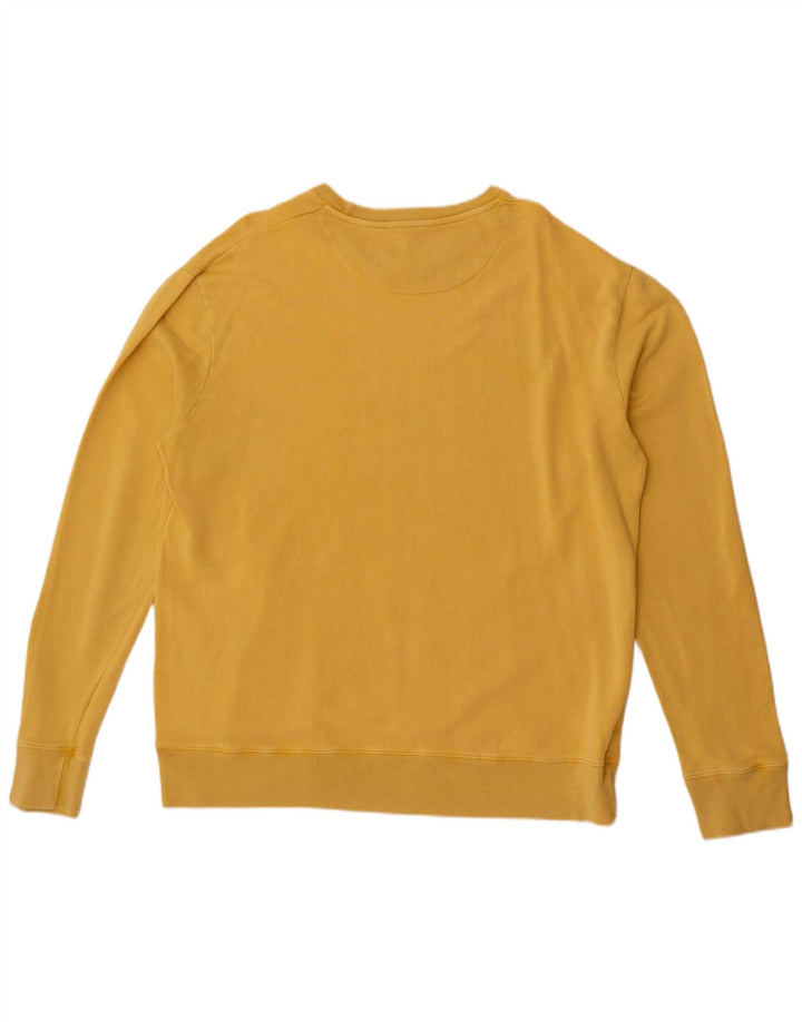 Cos Mens Sweatshirt Jumper XL Yellow Cotton