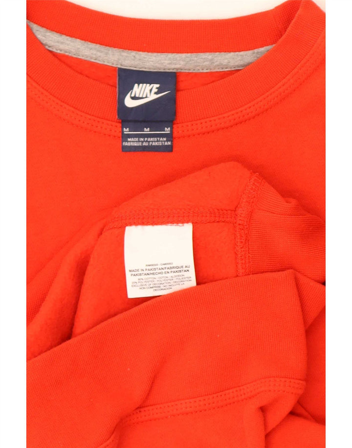 Nike Mens Sweatshirt Jumper Medium Red Cotton