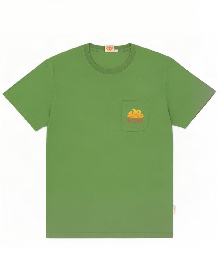Sundek Mens Graphic T-Shirt Top Medium Green
