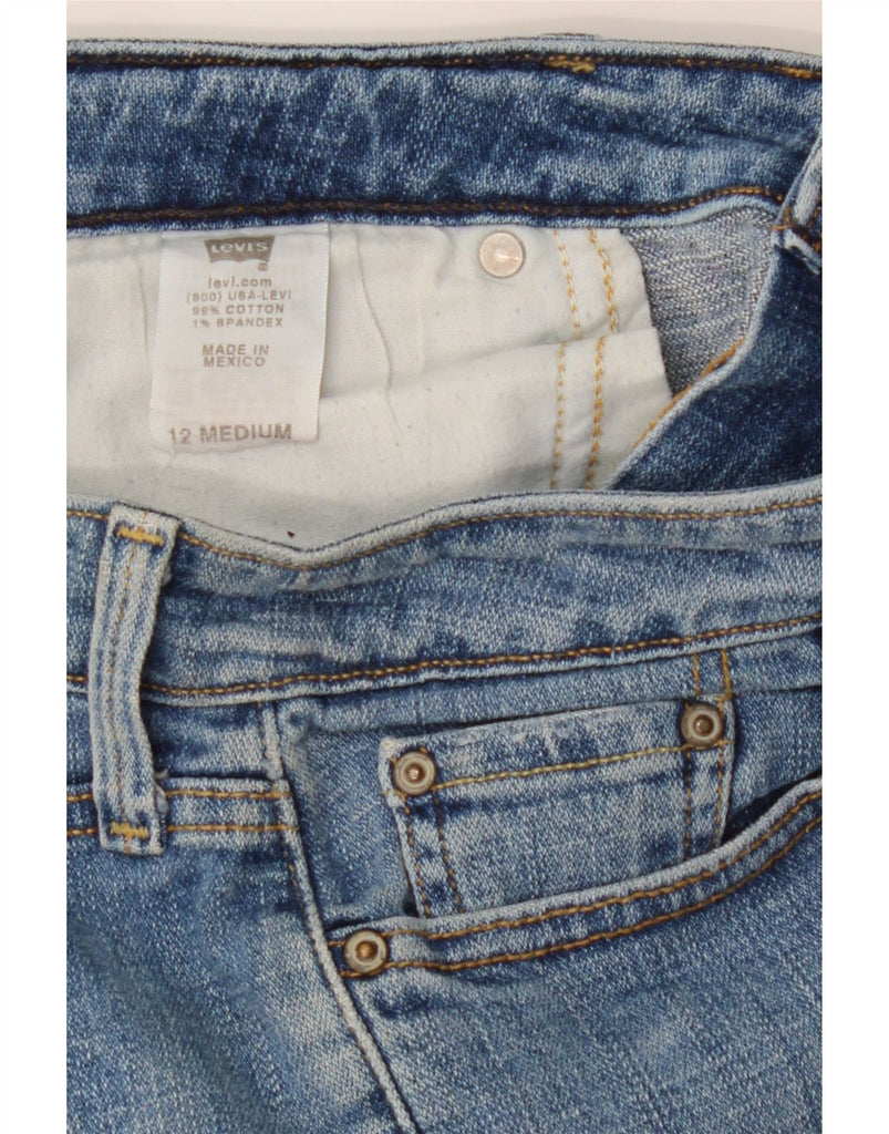 LEVI'S Womens 545 Low Bootcut Jeans US 12 Large W34 L31 Blue Cotton Vintage Levi's and Second-Hand Levi's from Messina Hembry 