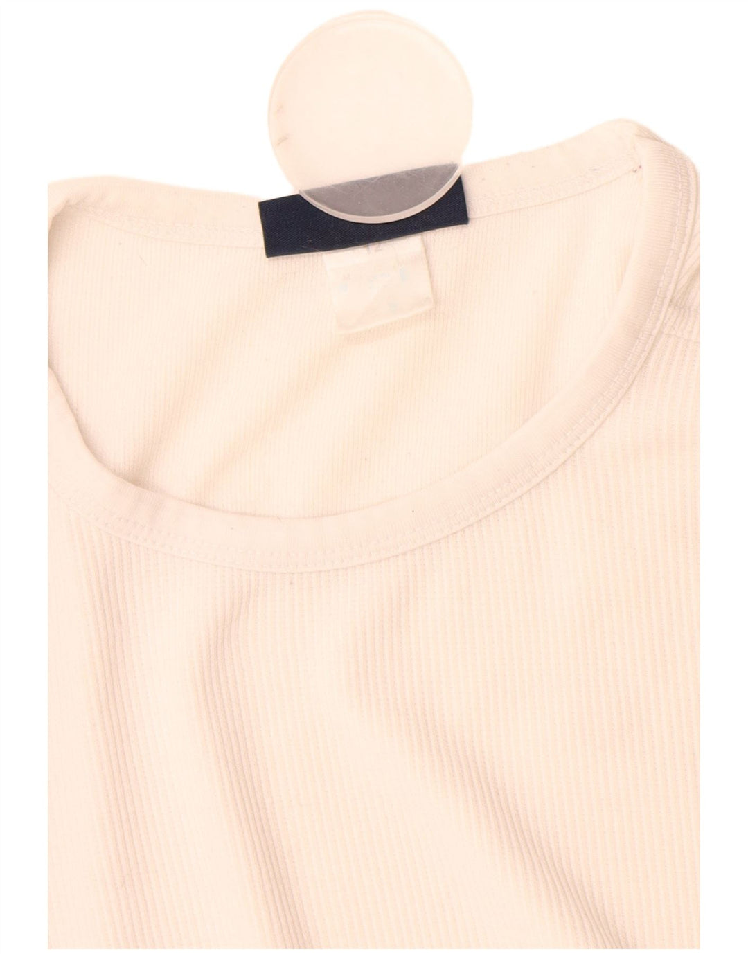 Reebok Womens T-Shirt Top UK 12 Medium  White Polyester