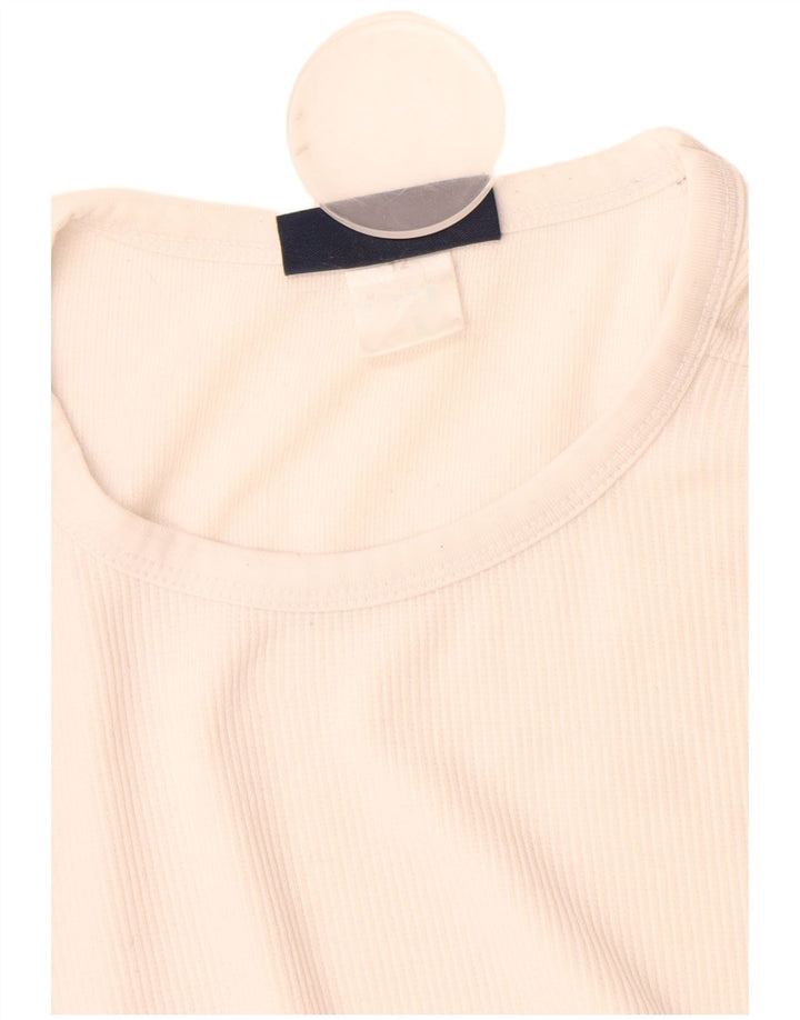 Reebok Womens T-Shirt Top UK 12 Medium  White Polyester