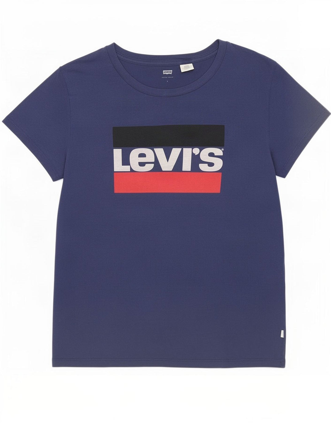 Levi's Womens Graphic T-Shirt Top UK 16 Large Navy Blue