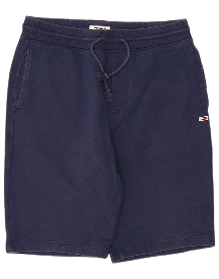 Tommy Hilfiger Mens Sport Shorts Small  Navy Blue Cotton