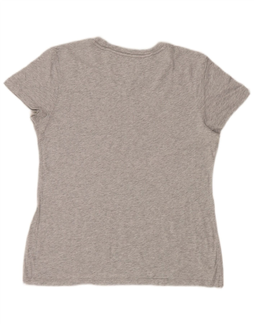 Tommy Hilfiger Womens Graphic T-Shirt Top UK 14 Medium Grey Flecked