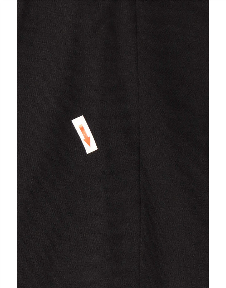 Marella Womens 4 Button Blazer Jacket UK 12 Medium Black New Wool