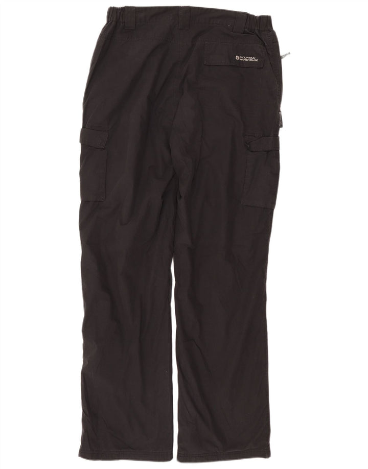 Mountain Warehouse Mens Straight Cargo Trousers W36 L32 Grey Polyester