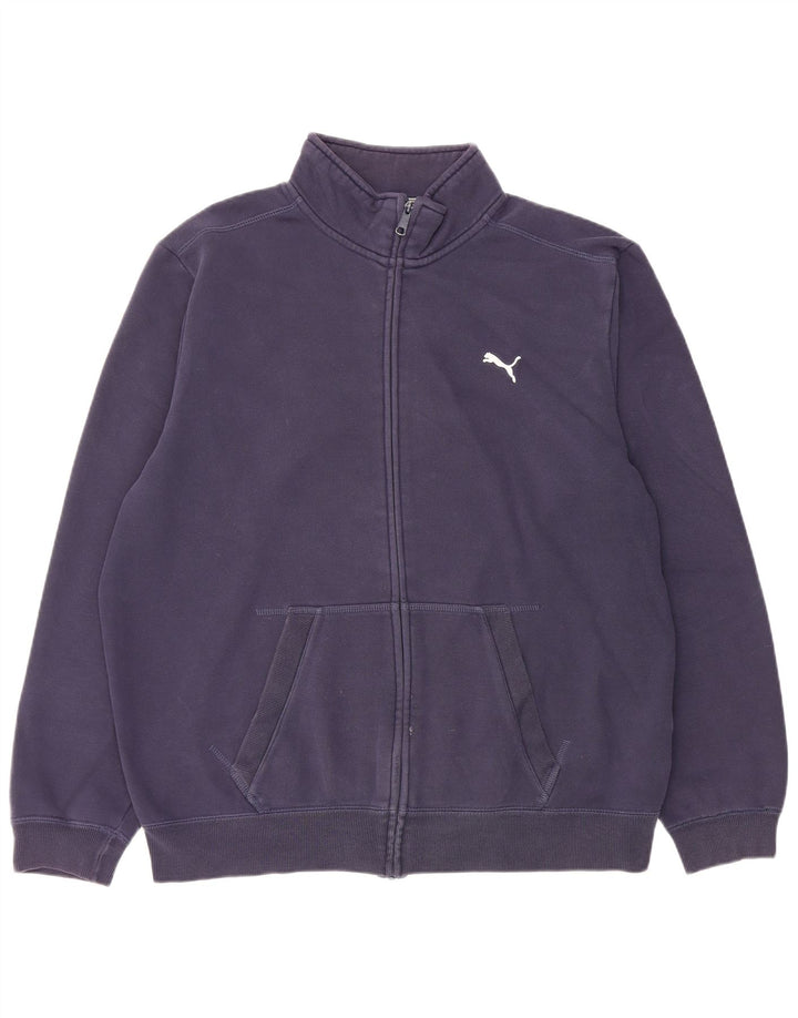 Puma Mens Tracksuit Top Jacket XL Navy Blue Cotton