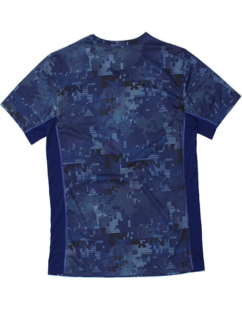 CHAMPION Mens Graphic T-Shirt Top Small Navy Blue Camouflage Polyester Vintage Champion and Second-Hand Champion from Messina Hembry 