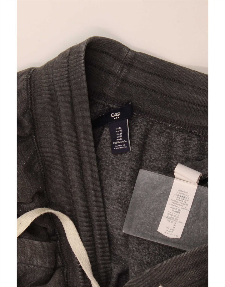 Gap Womens Graphic Tracksuit Trousers UK 14 Medium Grey Cotton