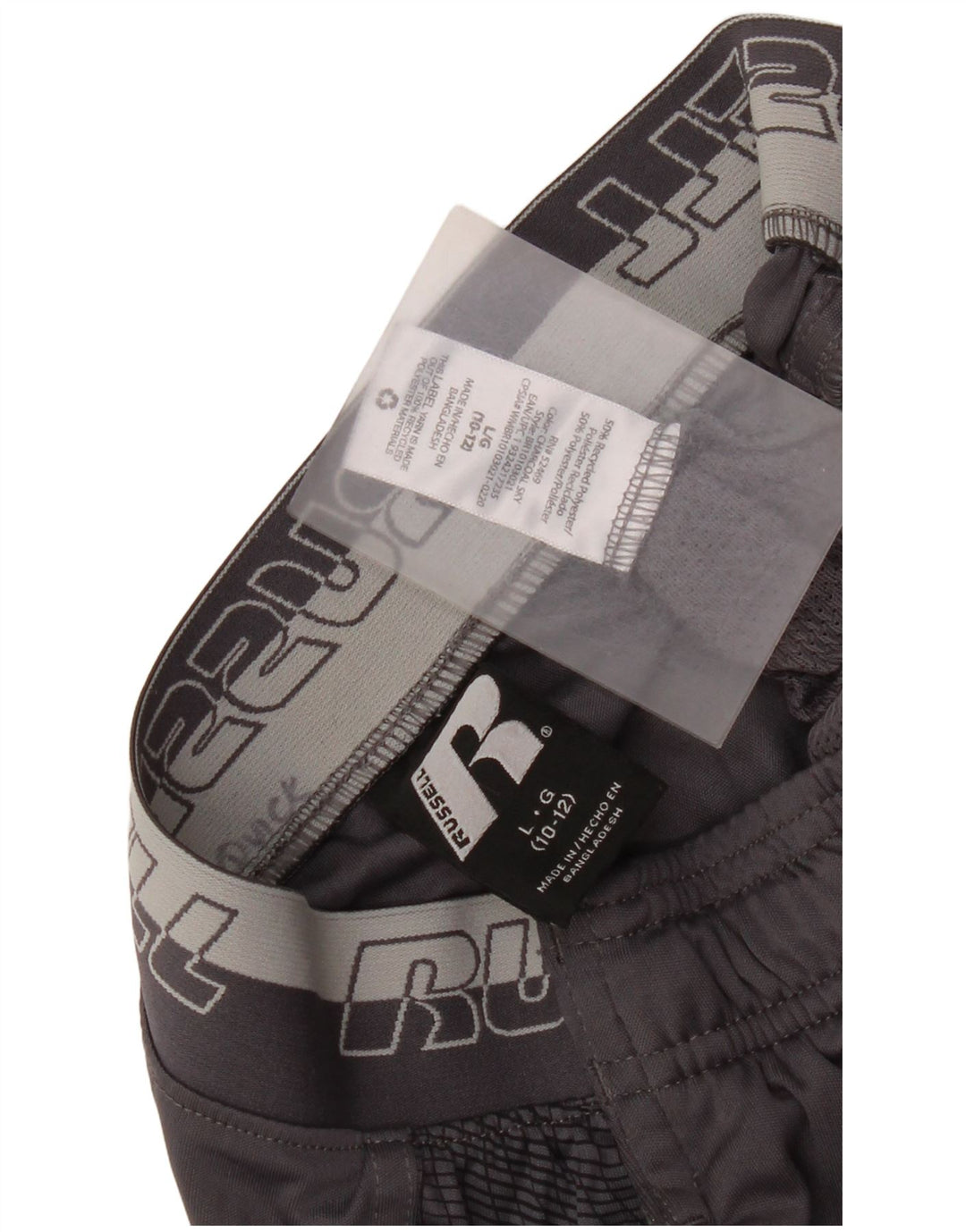 Russell Athletic Boys Graphic Sport Shorts 10-11 Years Large Grey Geometric