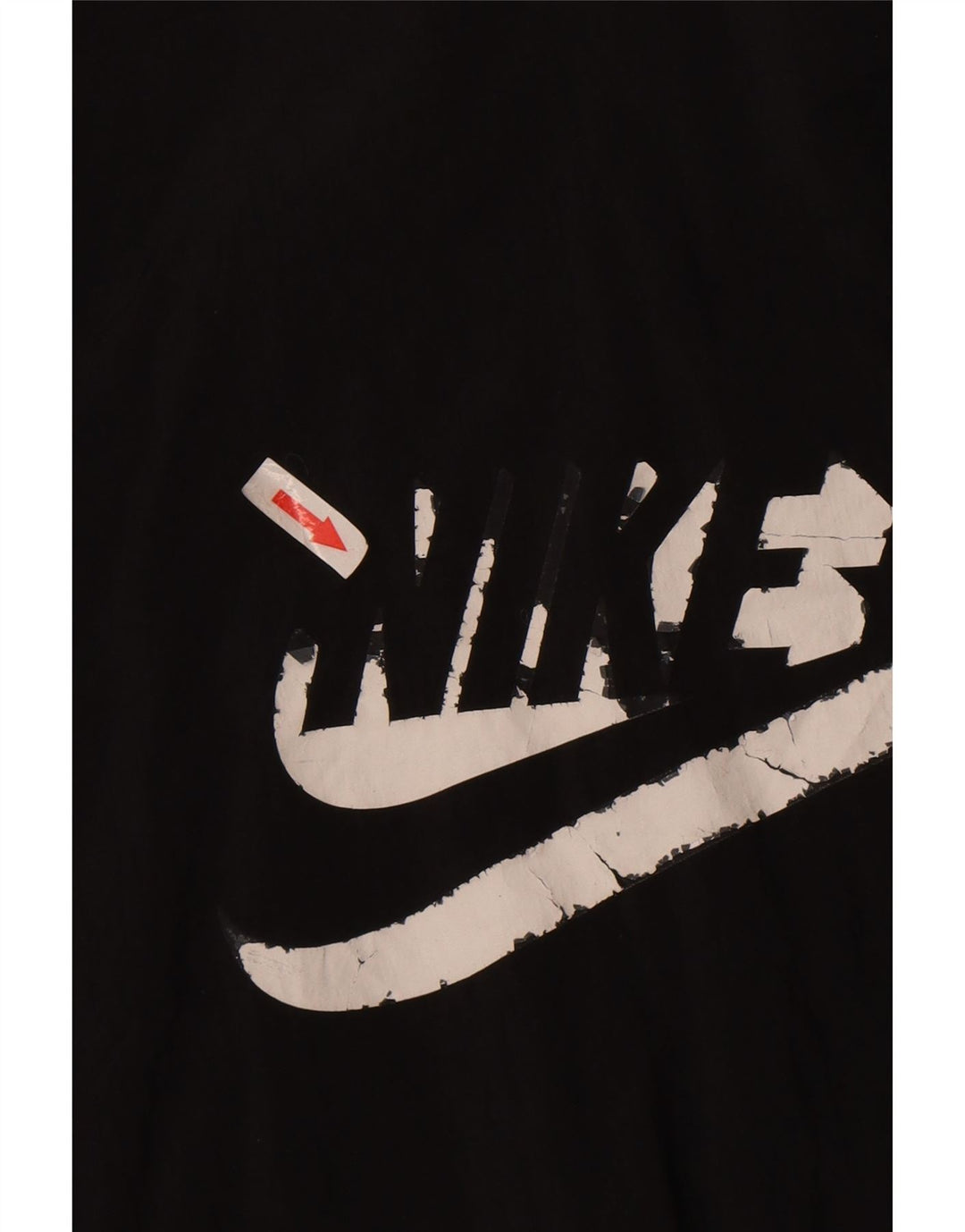 Nike Boys Graphic Pullover Tracksuit Top Jacket 13-14 Years XL Black Nylon
