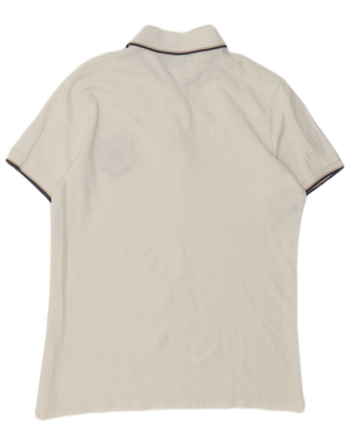 Replay Mens Polo Shirt XL White Cotton Classic